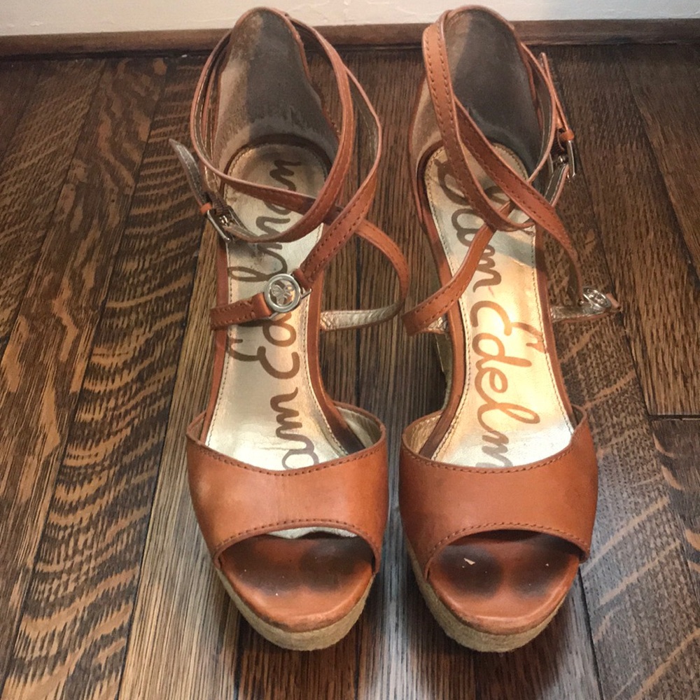 Sam Edelman Tan Turner Wedge